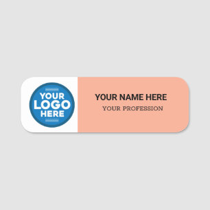 Porte-nom Logo personnalisé Nom magnétique ou pin de sécurit