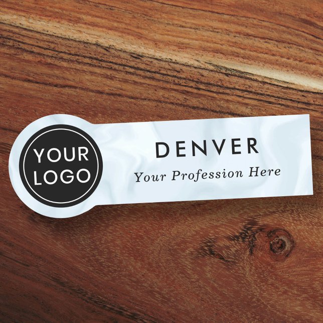 Porte-nom Logo personnalisé personnel d'affaires employé ble (Créateur téléchargé)