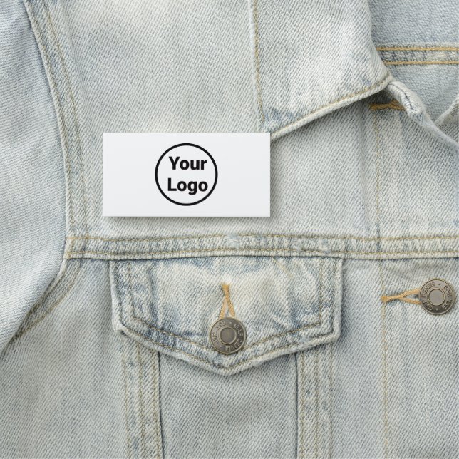 Porte-nom Logo personnalisé simple et élégant ici société g (En situation)