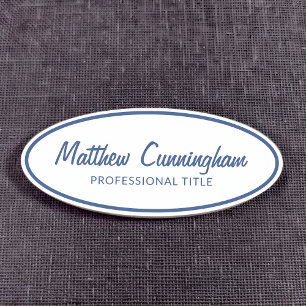 Porte-nom Logo personnalisé vintage Retro Nom de l'employé