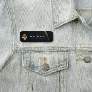 Porte-nom Logo Professionnel Élégant Lion