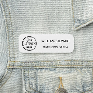 Porte-nom Logo professionnel Entreprise Employé Personnel