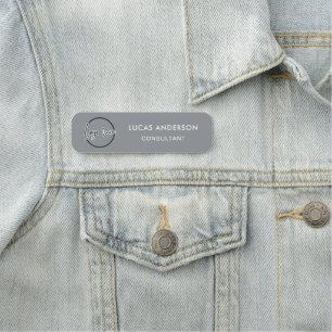Porte-nom Logo professionnel personnalisé Employé de base