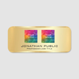 Porte-nom Logo Professionnel Personnalisé Photo Membre Emplo