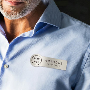 Porte-nom Logo professionnel simple et moderne sur Pearl Met