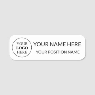 Porte-nom Logo promotionnel personnalisé - Pas de commande m