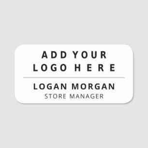 Porte-nom Logo rectangulaire Magnétique Ou De Sécurité Emplo
