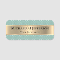 Luxe Or Et Moderne Lichen Point Polka Bleu Clair