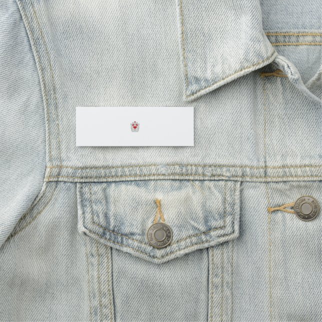 Porte-nom Mandala papillon floral | Design d'art Boho pourpr (En situation)