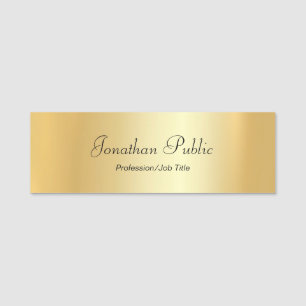 Porte-nom Manuscrit moderne de rectangle fascinant fait sur