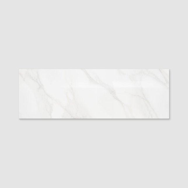 Porte-nom Marbre Blanc (Devant)