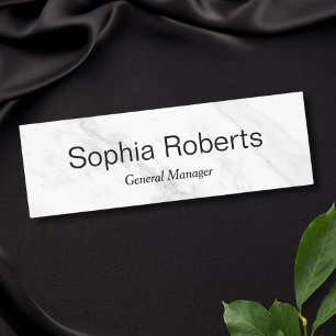 Porte-nom Marbre Employé Personnel Nom magnétique Balise Bad