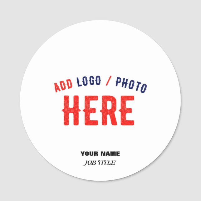 PORTE-NOM MARQUE BLANCHE MODERNE ET PERSONNALISABLE VÉRIFIÉE (Devant)