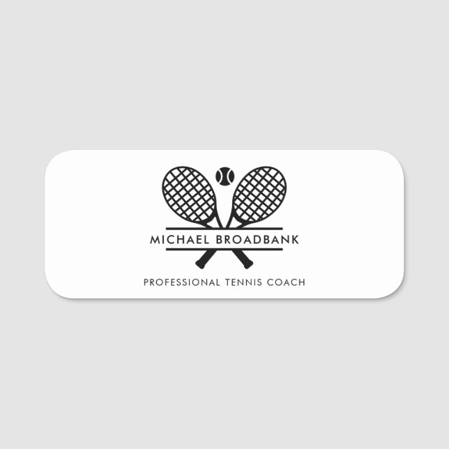 Porte-nom Membres professionnels du club de tennis de pelous (Devant)