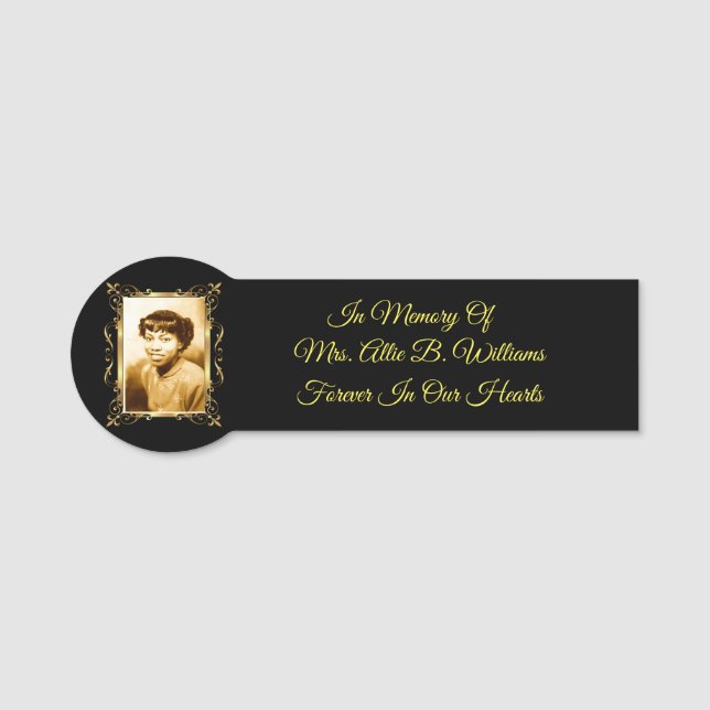 Porte-nom Mémorial (Devant)