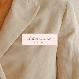 Porte-nom Minimaliste de calligraphie de script moderne