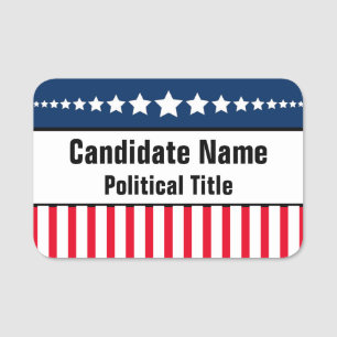 Porte-nom Modèle de campagne politique