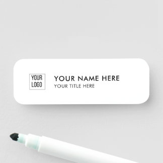 Porte-nom Modern Promotional Business Logo Classic Name Tag