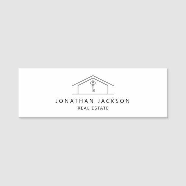Porte-nom Modern Realtor Home Logo  (Devant)