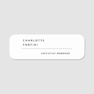 Porte-nom Moderne Simple et tendance minimaliste