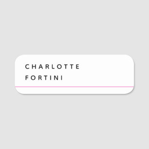 Porte-nom Moderne Simple et tendance minimaliste