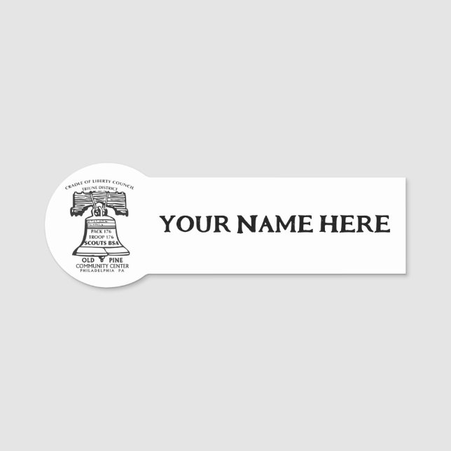 Porte-nom Name Tag (Devant)