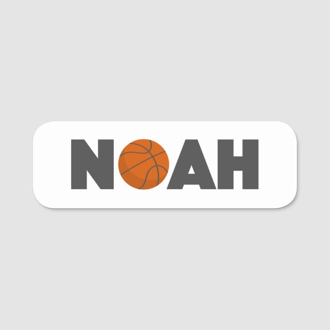 Porte-nom Noah Basketball (Devant)
