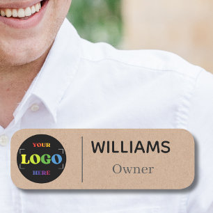 Porte-nom Nom de l'épingle de sécurité Logo magnétique perso