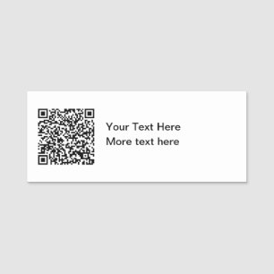 Porte-nom Nom des informations de code QR du budget