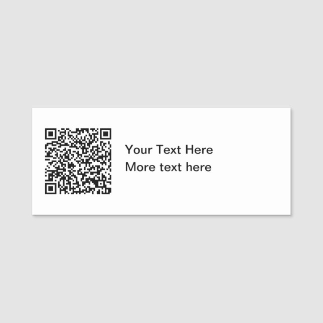 Porte-nom Nom des informations de code QR du budget (Devant)