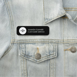 Porte-nom Nom du logo de l'entreprise personnalisée Style Bl