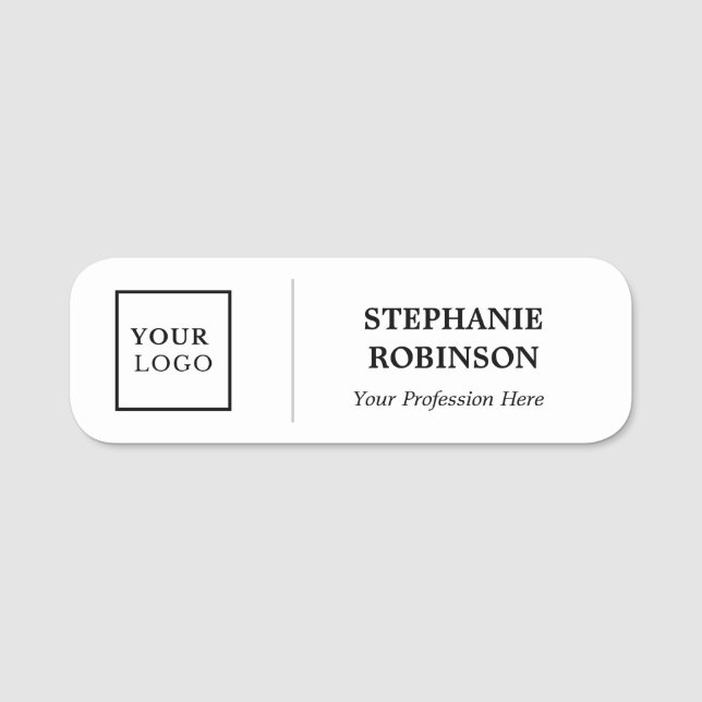 Porte-nom Nom du logo Titre personnalisé (Devant)