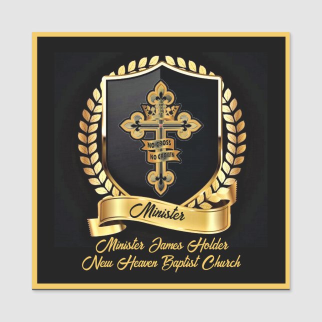 Porte-nom Nom du ministre (Devant)