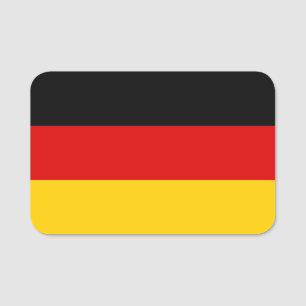 Porte-nom Nom patriotique avec drapeau d'Allemagne