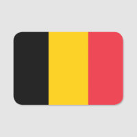 Nom patriotique avec drapeau de Belgique