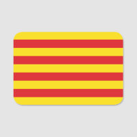 Nom patriotique avec drapeau de Catalogne