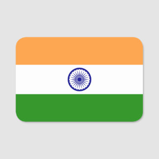 Porte-nom Nom patriotique avec drapeau de l'Inde