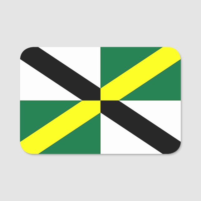 Porte-nom Nom patriotique avec drapeau de Monterey City (Devant)