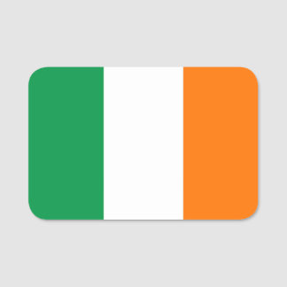 Porte-nom Nom patriotique avec drapeau d'Irlande