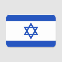 Nom patriotique avec drapeau d'Israël