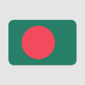 Porte-nom Nom patriotique avec drapeau du Bangladesh
