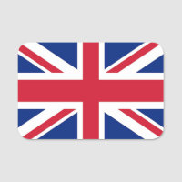 Nom patriotique avec drapeau du Royaume-Uni