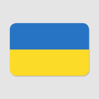 Porte-nom Nom patriotique avec drapeau d'Ukraine