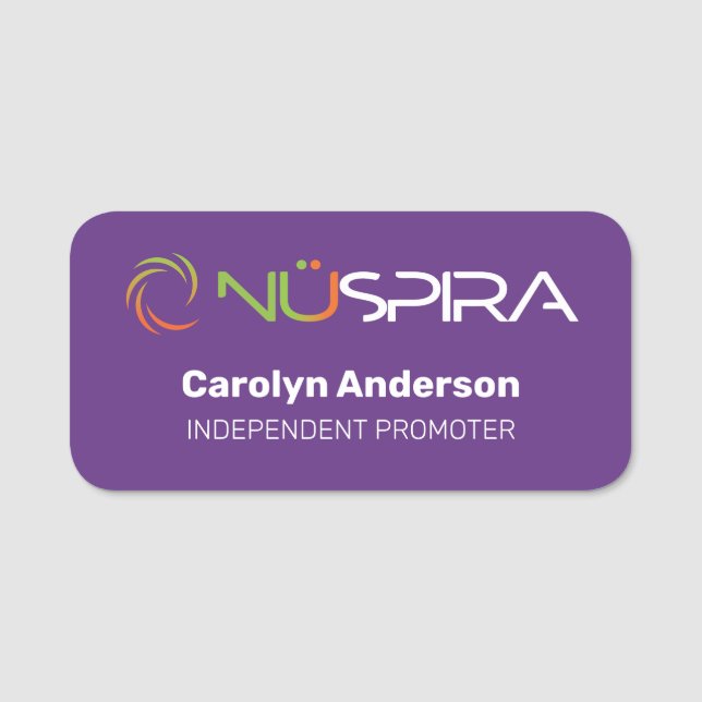 Porte-nom NuSpira (Devant)