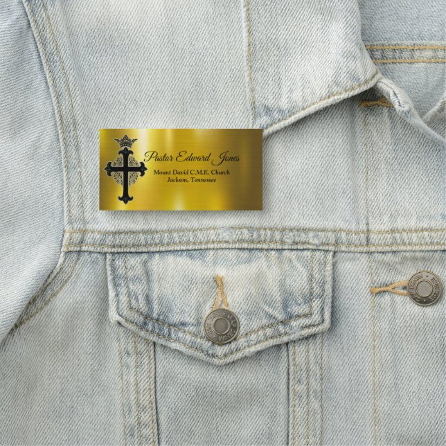 Porte-nom Officier de l'Eglise (En situation)