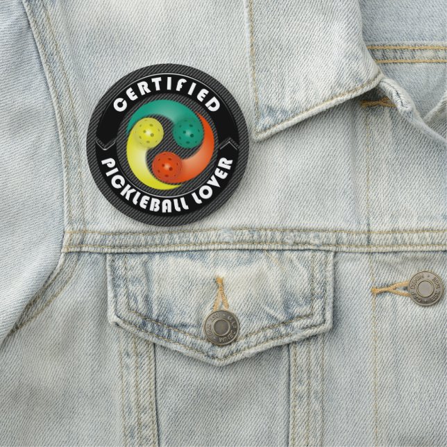 Porte-nom Options certifiées de l'amant 1 de Pickleball (En situation)