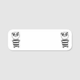 Porte-nom Panda Kids