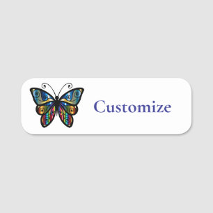 Porte-nom Papillon coloré Thunder_Cove