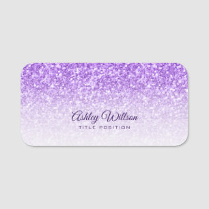 Porte-nom Parties scintillant brillante pourpre