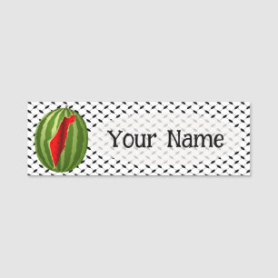 Porte-nom Pastèque Palestine - Slice